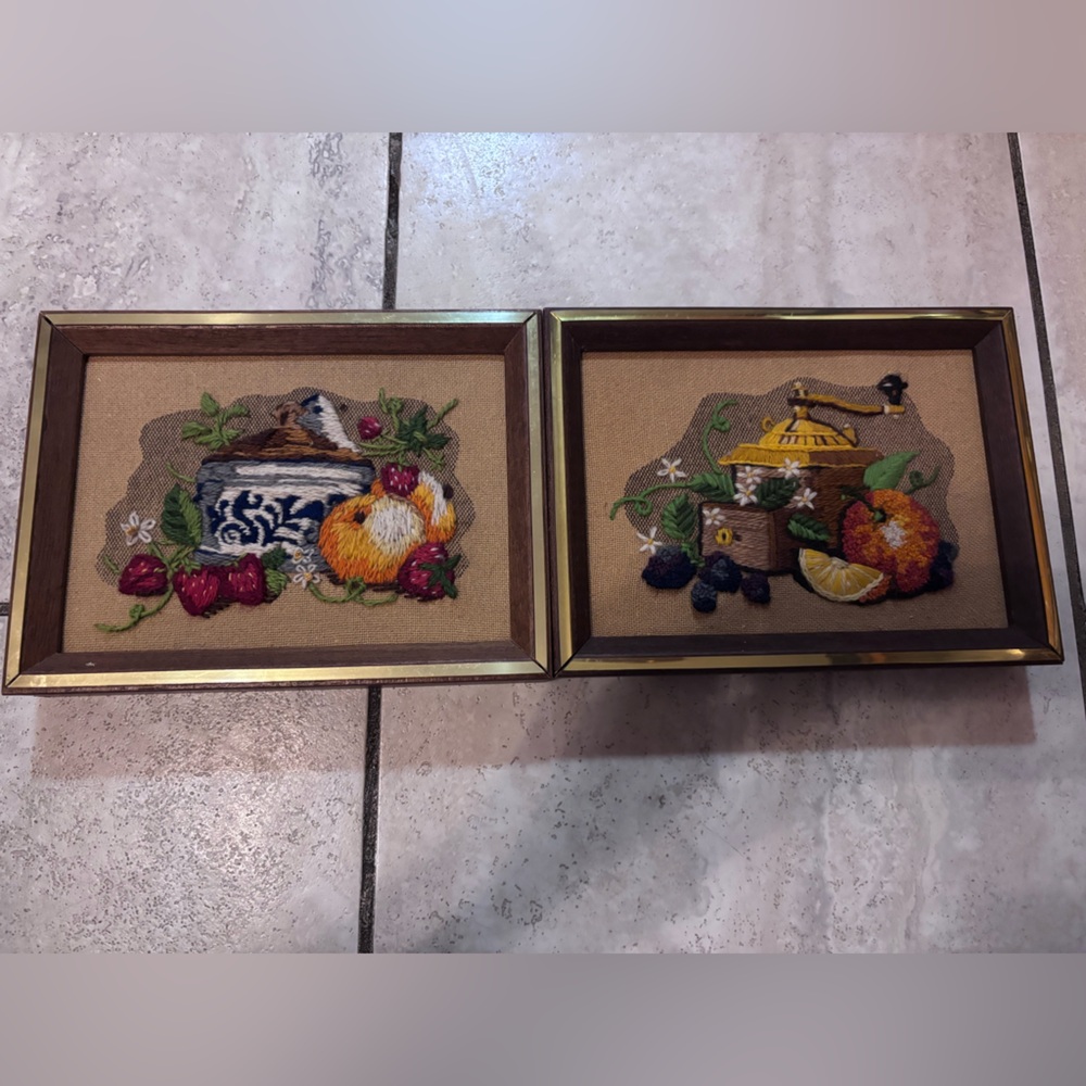 Vintage 1981 Fruit and Coffee Grinder Wall Art Decor